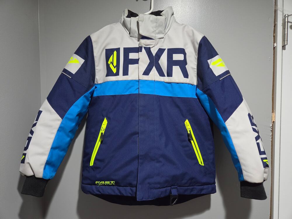 FXR Snowmobile Child & Youth Helium Insulated Jacket Size 8 Flotation Assist